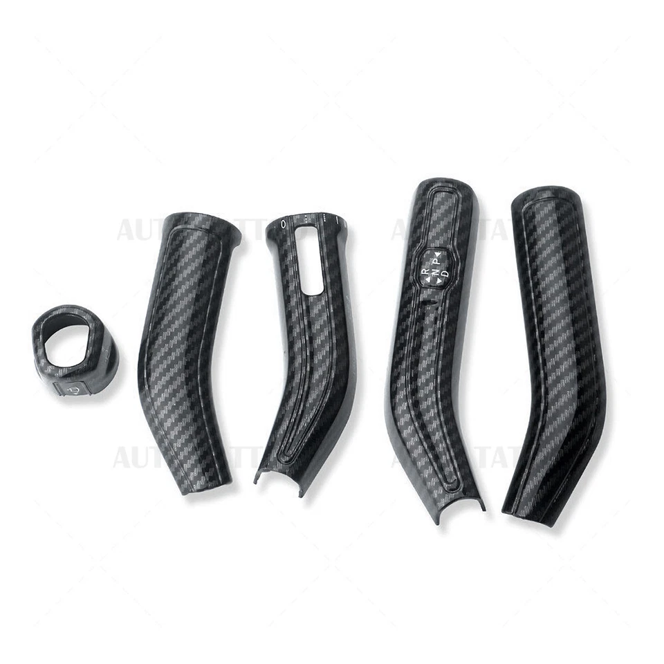 Mercedes A CLA GLA GLB Carbon Fiber Steering Wheel Shift Wiper Lever Cover Trim - Изображение 2 из 4