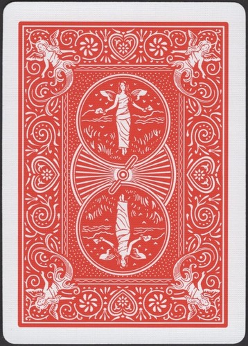 Playing Cards Single Card Wide * USPC BICYCLE 808 * MAIDEN BACK Winged Girl B