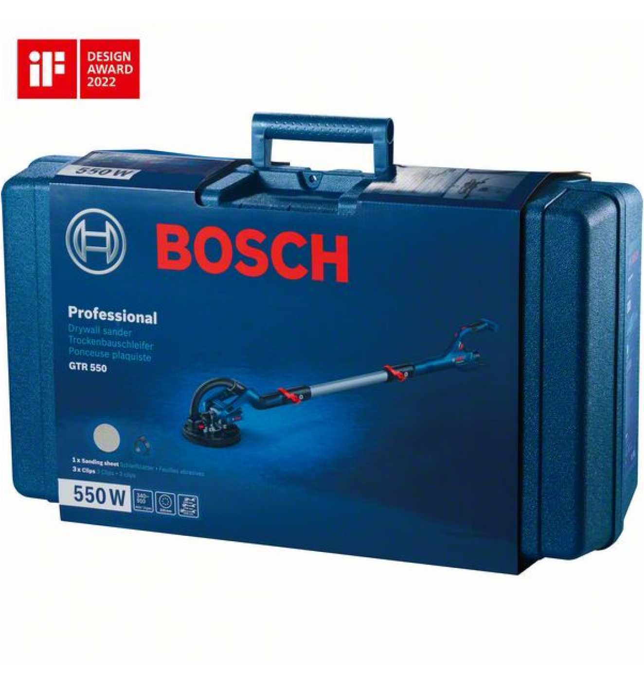 Bosch Trockenbauschleifer GTR 55-225, mit Zubehör, Handwerkerkoffer