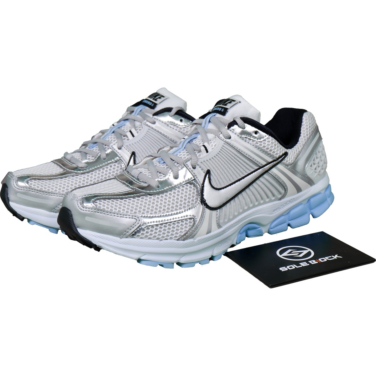 Nike Wmns Zoom Vomero 5 Metallic Silver Blue Tint Womens