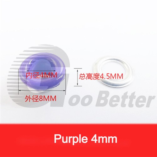 Eyelet with Washer Leather Craft Repair Grommet 4mm 4.5mm Red Yellow Blue Black - Picture 15 of 35