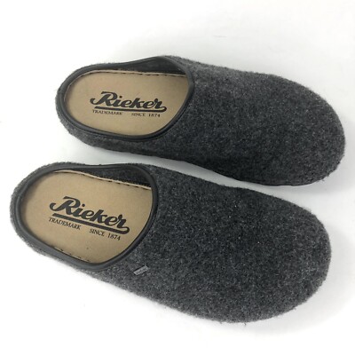 RIEKER CHRISTOPH 98 ANTHRAZIT Men s 9.5 / 10 (25698-45) Clog Slipper  Slip On
