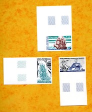 TAAF - 1988 -  PO N° 135 - 136 - 137 **  -  NON DENTELES - ( NEUFS ** ) -