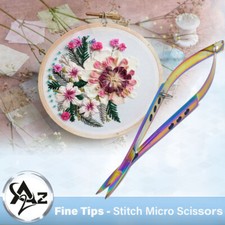 Multi Titanium Color Embroidery Sewing Quilting Snip Scissors SHARP 5.5"STRAIGHT