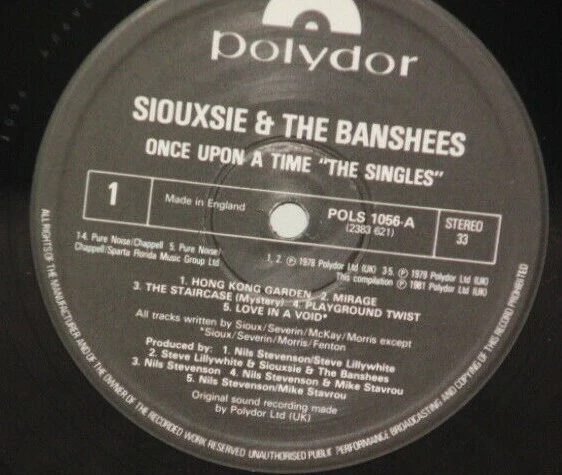 SIOUXSIE AND THE BANSHEES Once Upon A Time Singles UK LP Orig 1981 Polydor VG+ - Image 3 of 4
