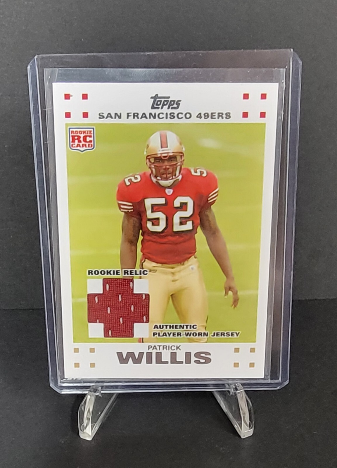 2007 Topps Patrick Willis Rookie Relic Jersey SP #28 San Francisco 49ers