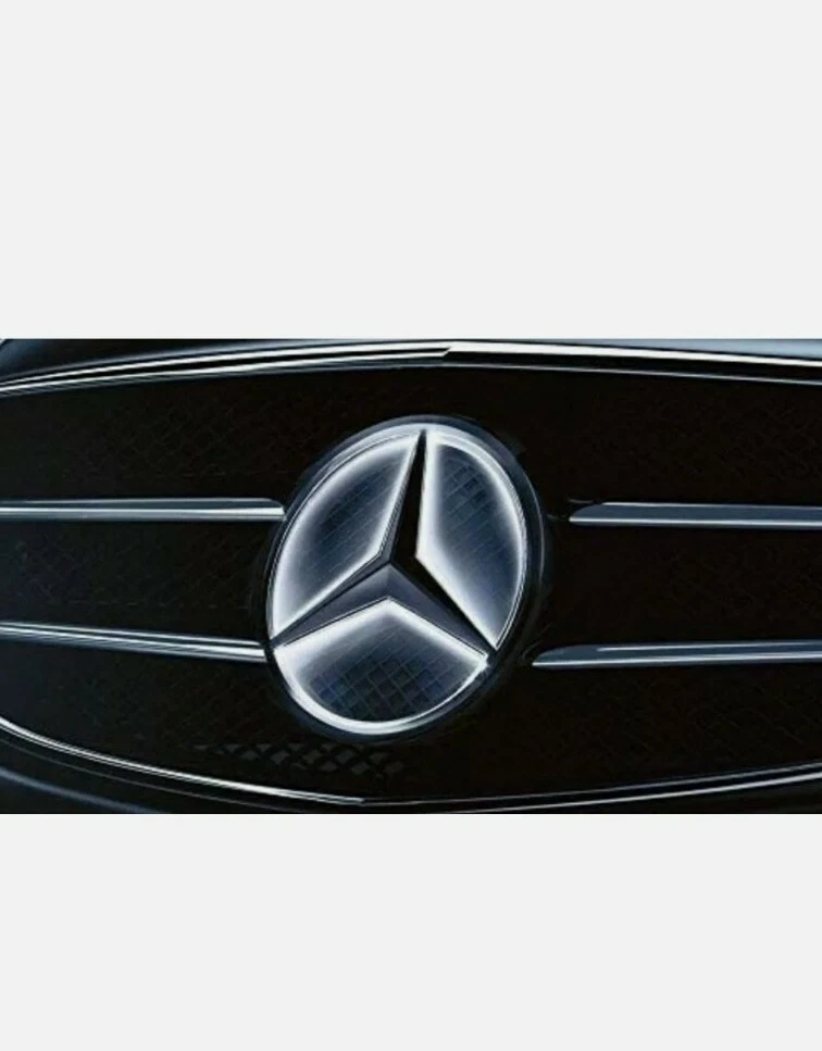 Illuminated Car Led Front Grille Star Emblem Lights For Mercedes Benz Snap Type
