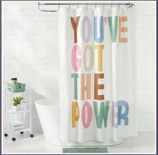shower curtain Fun Colorful “YOU GOT THE POWER” By Target