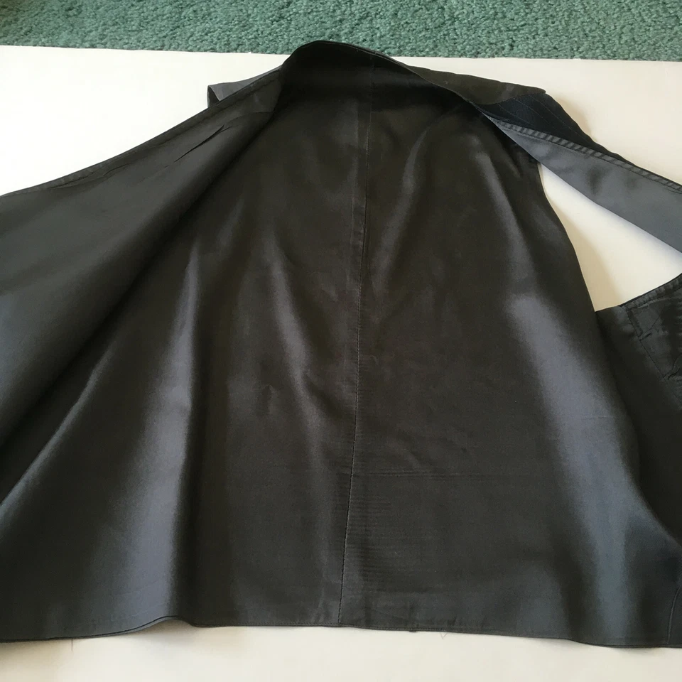 Chaleco traje vintage plástico botón delantero rayas Foto 3 de 4