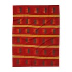 NAVAJO Indian Horse Saddle GENUINE 1890s Reprint Fleece Blanket 60" x 80" 