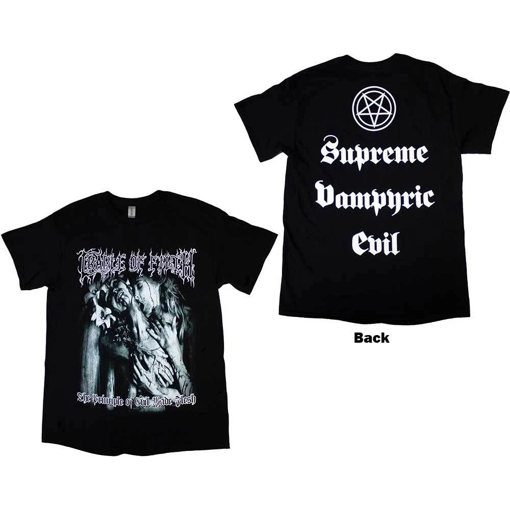 Cradle Of Filth Supreme Vampiric Evil Officiële T shirt voor mannen