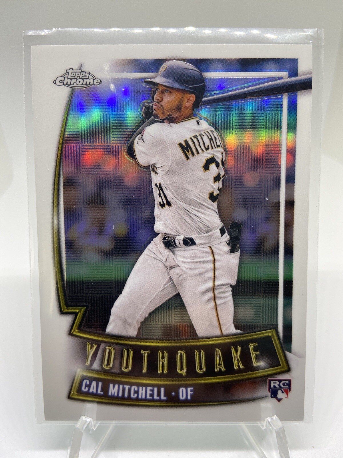 2023 Topps Chrome Cal Mitchell Rookie Youthquake Refractor YQ-34 RC SP