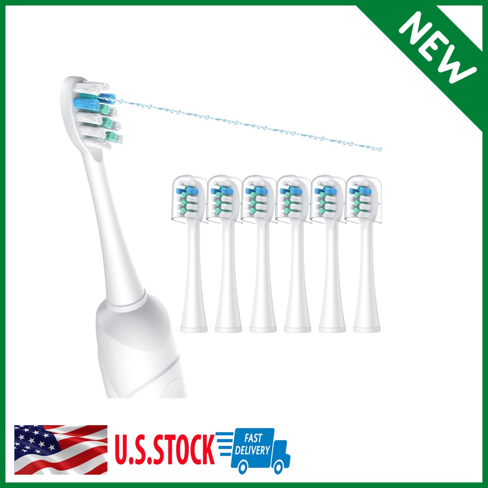 Replacement Toothbrush Heads for Water Pik Sonic Fusion (SF01 / SF02