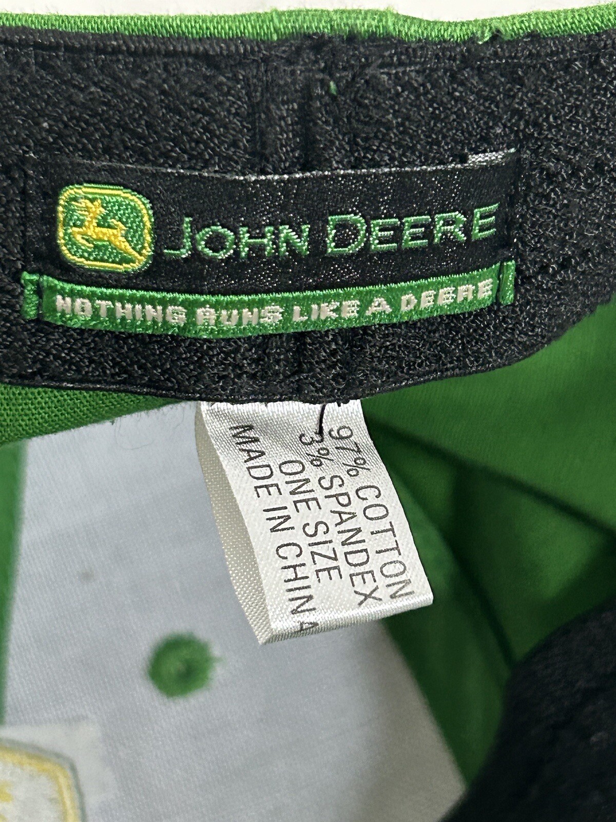 John Deere Nothing Runs Like A Deere One Size Fitted Ball Cap Hat EBay john-deere-nothing-runs-like-a-deere-one-size-fitted-ball-cap-hat-ebay
