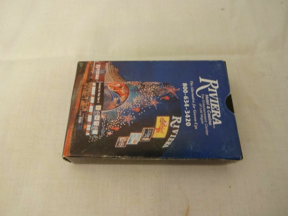 Riviera Hotel Casino Playing Cards Las Vegas Full Deck w/Box & 2 Jokers