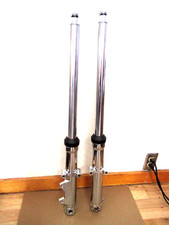 41mm +2 FORK TUBES WITH CHROME SLIDERS/SINGLE DISK FOR HARLEY BIG TWINS 1984-99,