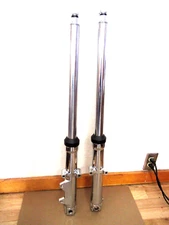 41mm +2 FORK TUBES WITH CHROME SLIDERS/SINGLE DISK FOR HARLEY BIG TWINS 1984-99,