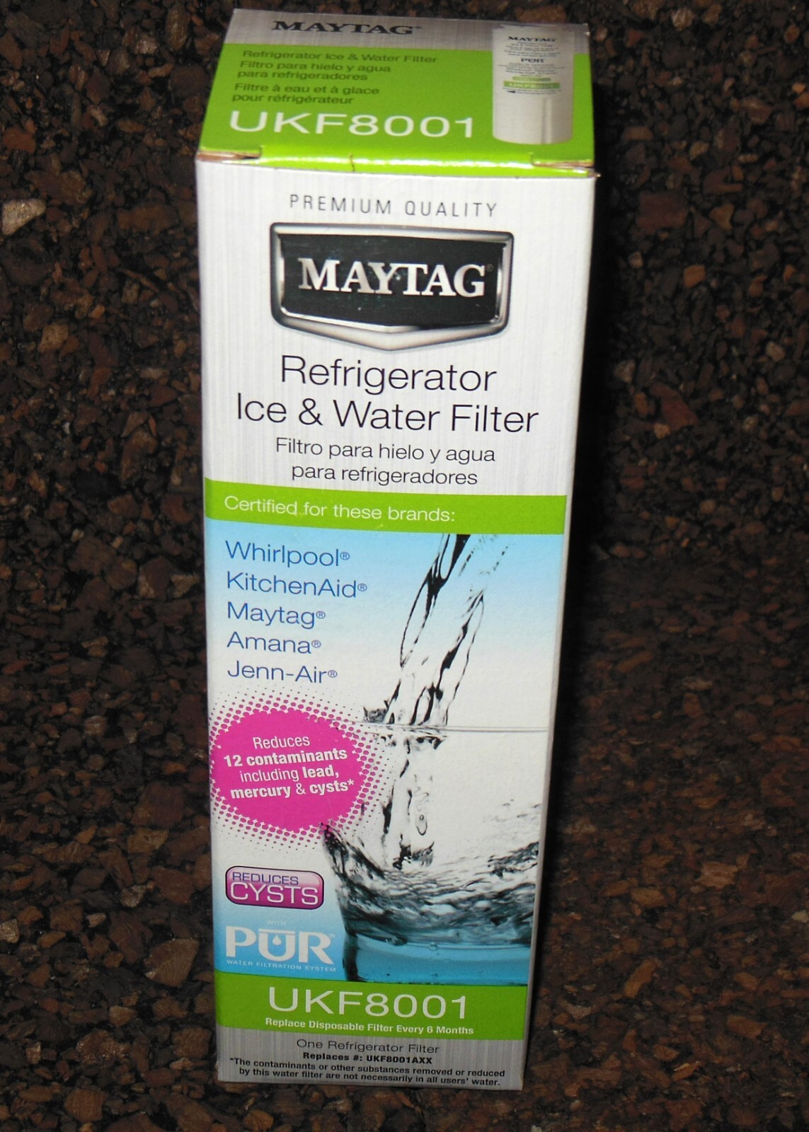 Maytag Refrigerator and Ice Water Filter UKF8001 PUR Water Filtration