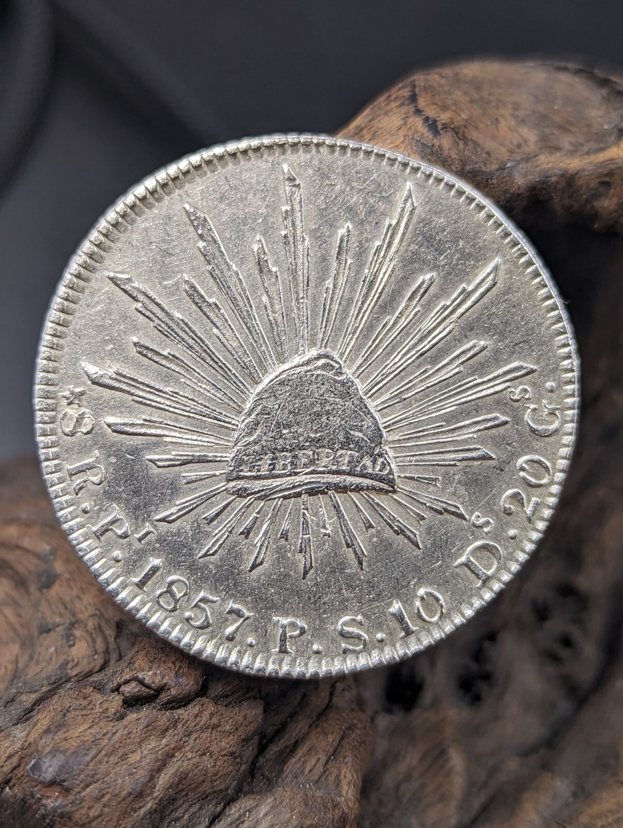 Mexico 8 Reales Pi 1857 P.S. Potosi Mint, Very Rare. KM#377.12 | eBay
