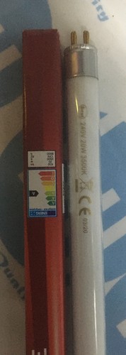 T4 20w 2 Pin 565mm Fluorescent Tube Strip Light Bulb 3500K 8000h 630lm X1 # - Picture 2 of 3