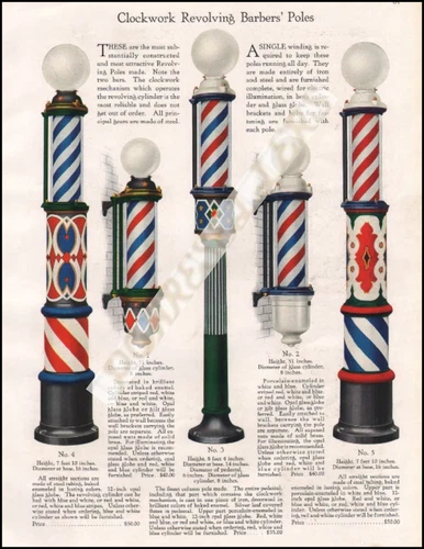 Vintage Dickson Barber Magazine Advertisement Catalog Photographic Print 8.5x11"