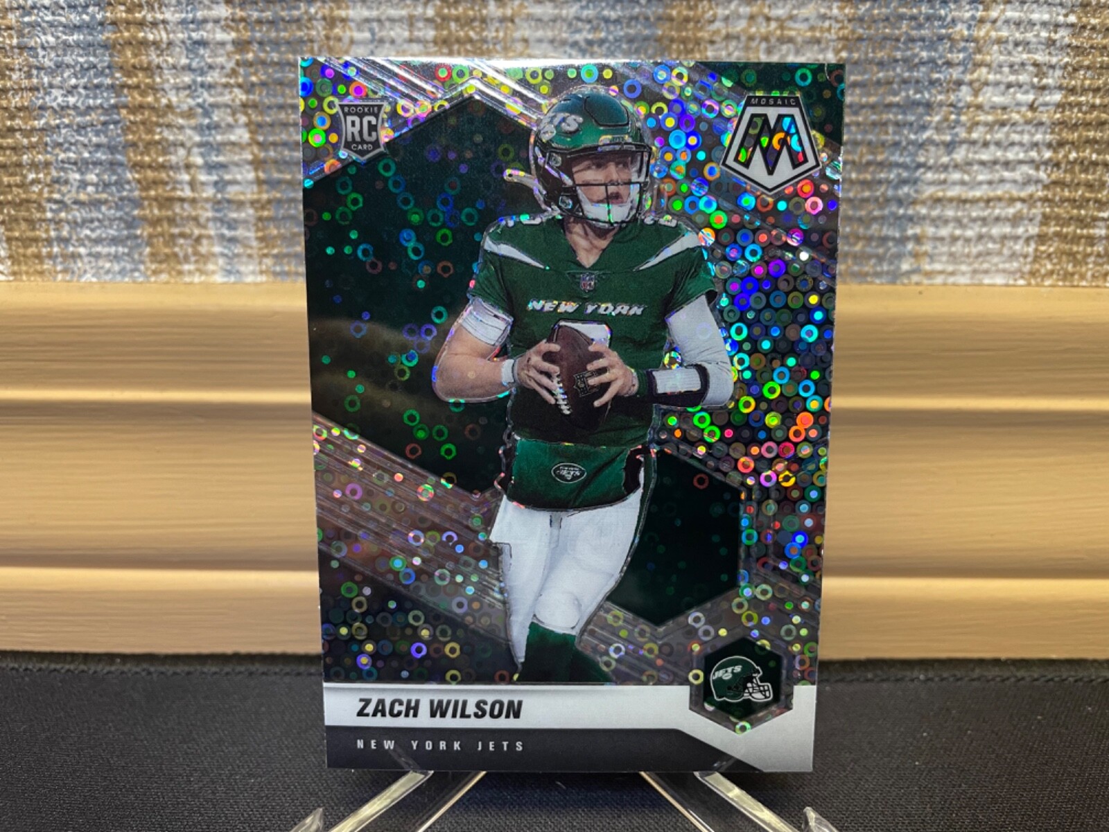 Zach Wilson 2021 Mosaic Football No Huddle Rookie Prizm No. 302-V