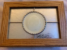 Etched Stained Glass Handmade Jewelry Box 11x8 in