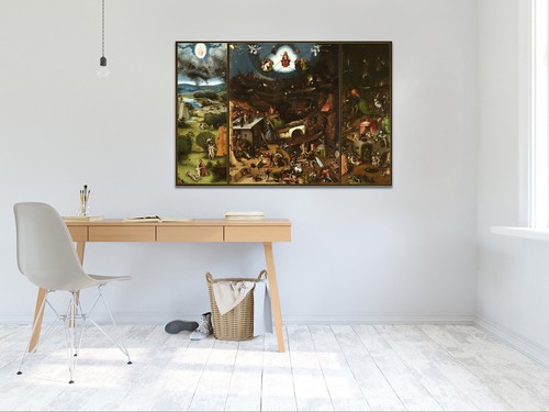The Last Judgement Hieronymus Bosch mounted canvas print ready to hang - Picture 3 of 10
