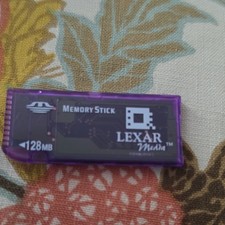 LEXAR MEDIA 128MB FULL-SIZE MEMORY STICK FOR SONY CAMERAS AND OTHER DEVICES