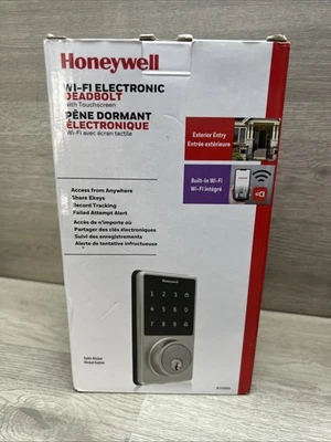 Honeywell Electronic WiFi Deadbolt, Touchscreen, Satin Nickel, 8733502 - Image 1 of 4