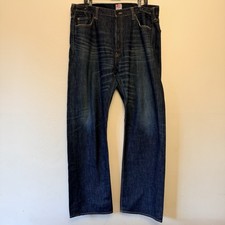Rare PRPS GTO Mainline Japan Aged Indigo Wash Denim Jeans 42 40X35