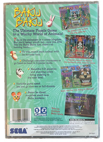 Baku Baku (Sega Saturn, 1996) COMPLETE RETRO Puzzle Game