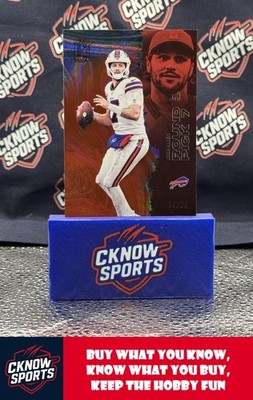 2025 Topps Signature Class #7 Josh Allen Red Lava #/25 Buffalo Bills