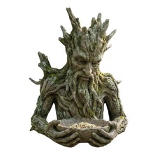 Bird Feeder For Outdoors All-Weather Sculpture Bird Feeding Station For Outdoors