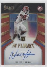 2021 Chronicles Draft Picks In Flight Signatures Red 19/25 Najee Harris Auto rf2