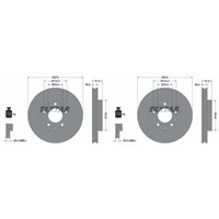 2X Textar Bremsscheiben 274Mm InnenbelÜFtet Vorne Passend FüR Mazda MPV Xedos |