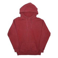 JACK WILLS Womens Red Cotton Blend Pullover Hoodie UK 8 Printed Back Casual