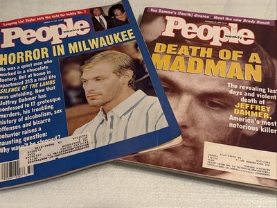 People Magazine Weekly August 12, 1991 + December 12, 1994 Jeffrey Dahmer Issues