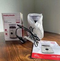 New Morphy Richards One Touch Control Electric Coffee Grinder in Box