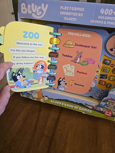 NEU! VTech Bluey’s Book of Games Interaktives Rollenspielbuch für Vorschulkinder - Bild 9 von 19