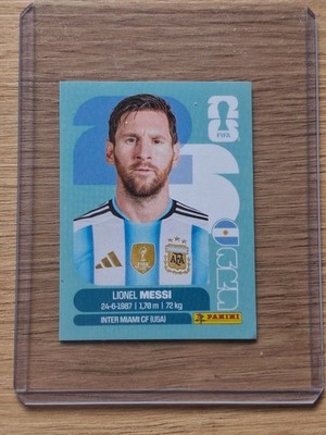 Panini World Cup 2026 Lionel Messi pictures sticker soccer World Cup 26 rare ARG 17