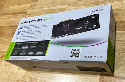 NEW PNY GeForce RTX 5070 Ti OC Triple Fan 16GB GDDR7 Graphics Card