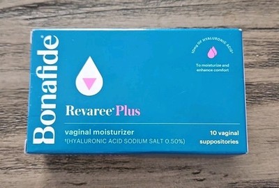 Bonafide Revaree Plus Vaginal Moisturizer Suppositories (10) ct. EXP. 02/2028