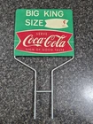 Vintage 1950's Coca-Cola King Size Rack Sign - Metal w/Fishtail Logo