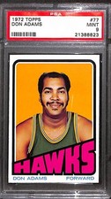 1972 TOPPS #77 DON ADAMS PSA 9 Mint 21388823 