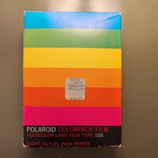 Polaroid Land Camera Colorpack Film Type 108 Eight Pack Sealed April 1972 Expire