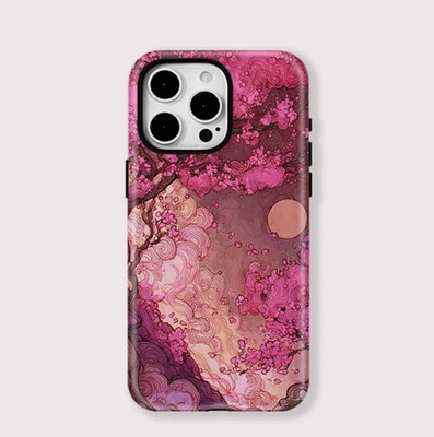 Marble Purple Wave Tough MagSafe iPhone 17 16 15 14 13 12 11 Pro Max Hülle