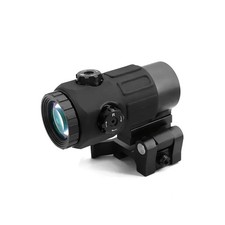 Magnifier G45 5X Scope Sight with Switch Flip To Side QD Mount Hunting BLACK