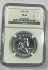 1962 Franklin 90% Silver Half Dollar NGC PF (PR) 65