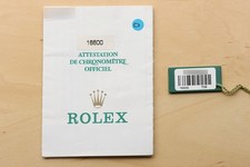 2000 PAPER ROLEX MENS SEA-DWELLER DATE 16600 40MM BLACK DIAL STEEL WATCH 6